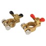 Pair of bronze clips for batteries title=